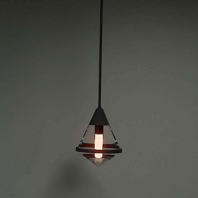 Image 1 Hidalgo 1-Light Matte Black Mini Pendant