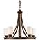 Hidalgo 27 1/2" Wide Sovereign Bronze 5-Light Chandelier