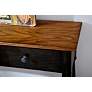 Hidden Treasures 70" Wide Farmhouse Oak Wood Console Table