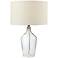 Hideaway Clear Mouth Blown Glass Table Lamp