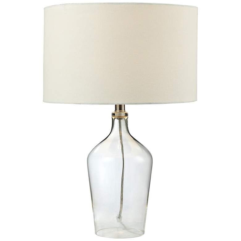 Image 1 Hideaway Clear Mouth Blown Glass Table Lamp