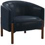 Higgins Modern Styled Accent Chair in Navy Blue