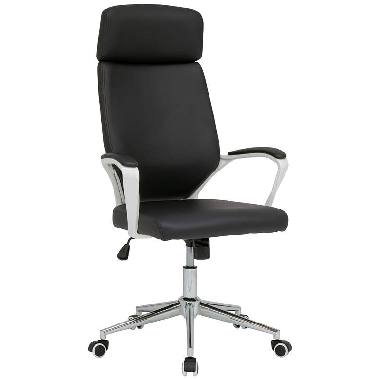 Image 2 High Back Deluxe Black Adjustable Swivel Managers Chair