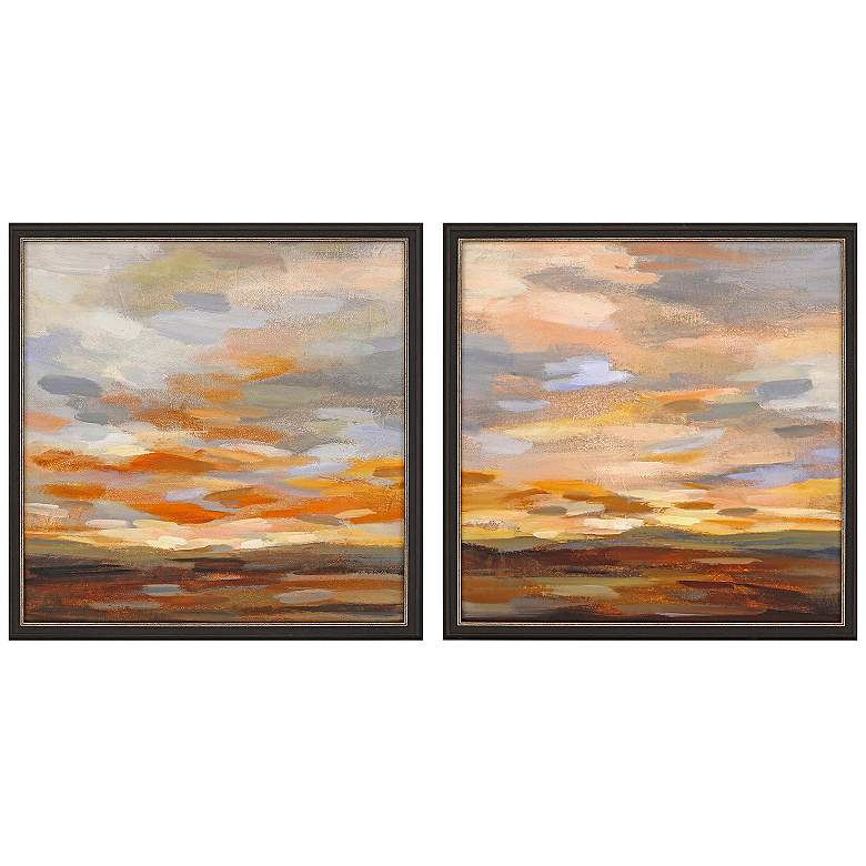 Image 1 High Desert Sky 26"W x 26"H Framed Art Set of 2