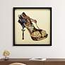 High-Heeled 25" High Dimensional Collage Framed Wall Art