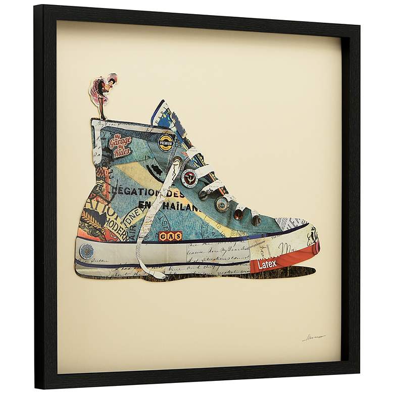 Image 5 High Heeled and Top Sneaker 25" High 2-Piece Wall Art Set more views