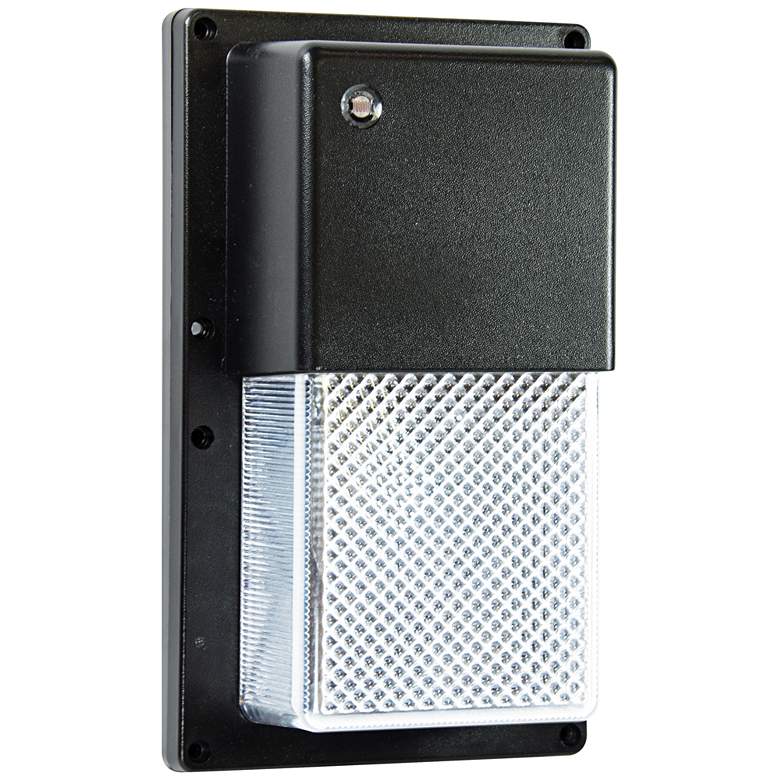 Image 1 High-Impact 9 1/2"H Black 13 Watt 3000K LED Security Light