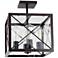 High Line 12.5 in. 4 Light Semi-Flush Mount with Satin Bronze Finish