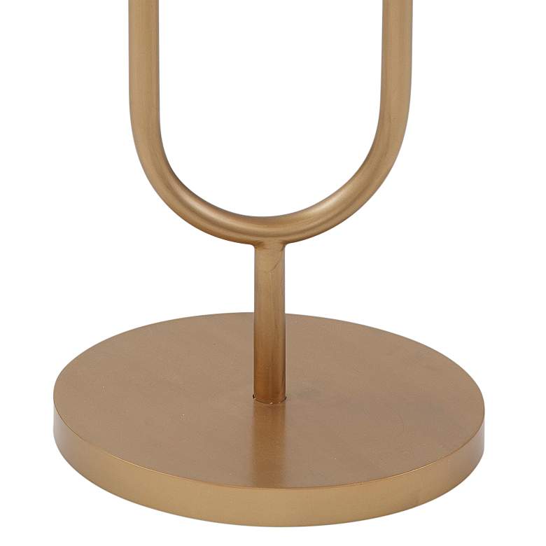 Image 3 High-Low 15" Wide Mirrored Gold Metal Scatter Table more views