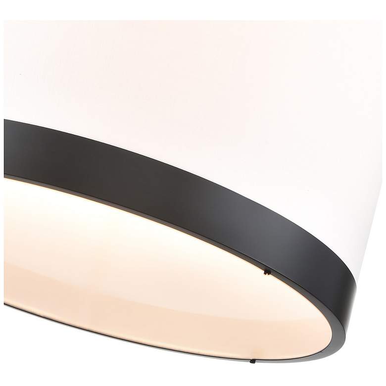 Image 5 High Street 24.02"W 8-Light Black Pendant w/ Soft Eggshell White Hue Shade more views