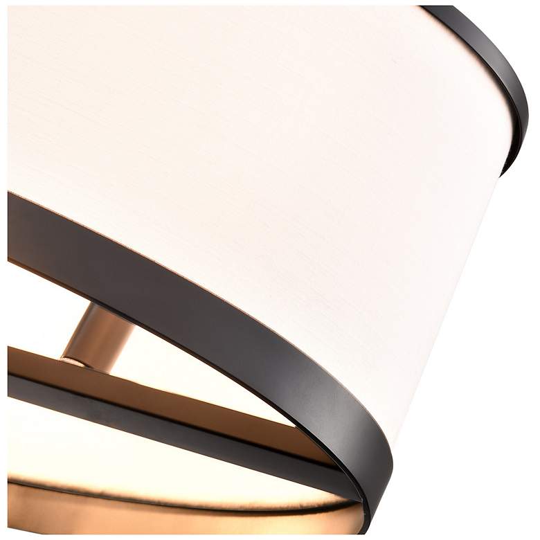 Image 5 High Street 38"W 8-Light Black Pendant w/ Soft Eggshell White Hue Shade more views