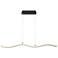 High Tide 38"W Black White LED Kitchen Island Light Pendant