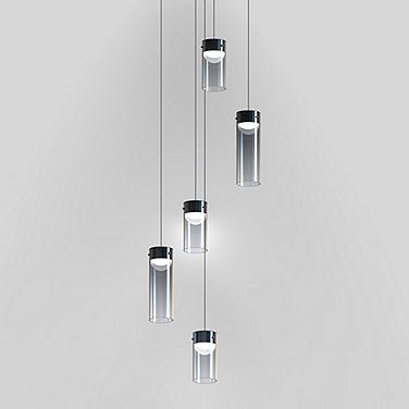 Highball 16 1/2"W Gunmetal and Smoke Glass LED Pendant Light