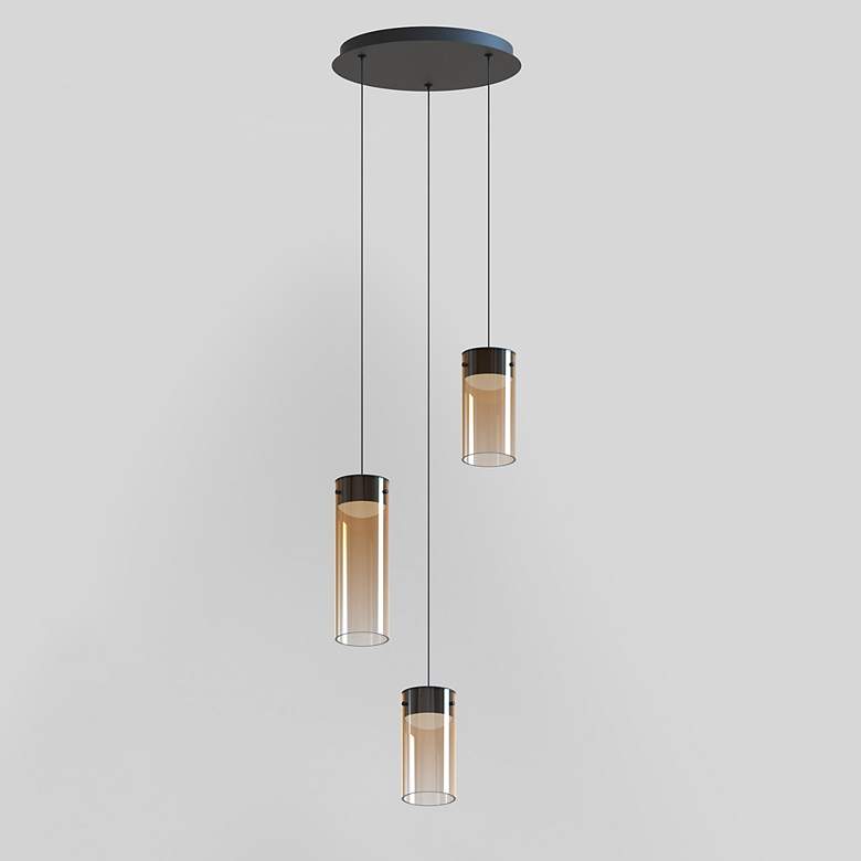 Image 4 Highball 3-Light LED Pendant Gunmetal more views