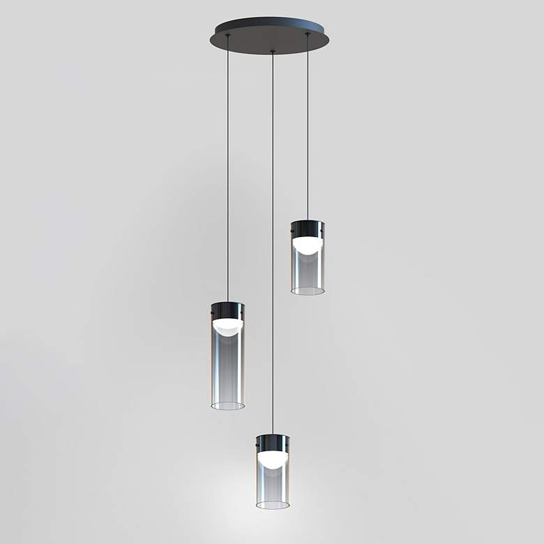 Image 3 Highball 3-Light LED Pendant Gunmetal more views