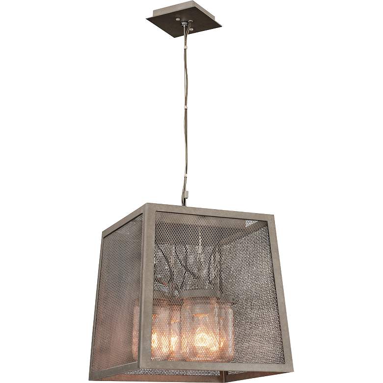 Image 3 Highland 14 inch Wide Hand-Forged Country Iron Pendant Light more views