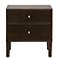 Highland 2-Drawer Nightstand, Dutch Brown Oak