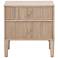 Highland 2-Drawer Nightstand, Natural Oak