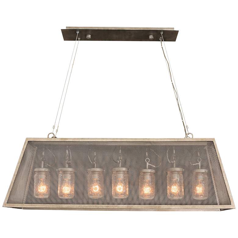 Image 2 Highland 44" Wide Country Iron Kitchen Island Light Pendant