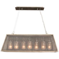Highland 44&quot; Wide Country Iron Kitchen Island Light Pendant