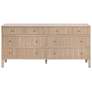 1_Highland 67 1/2" Wide Natural Oak 8-Drawer Double Dresser