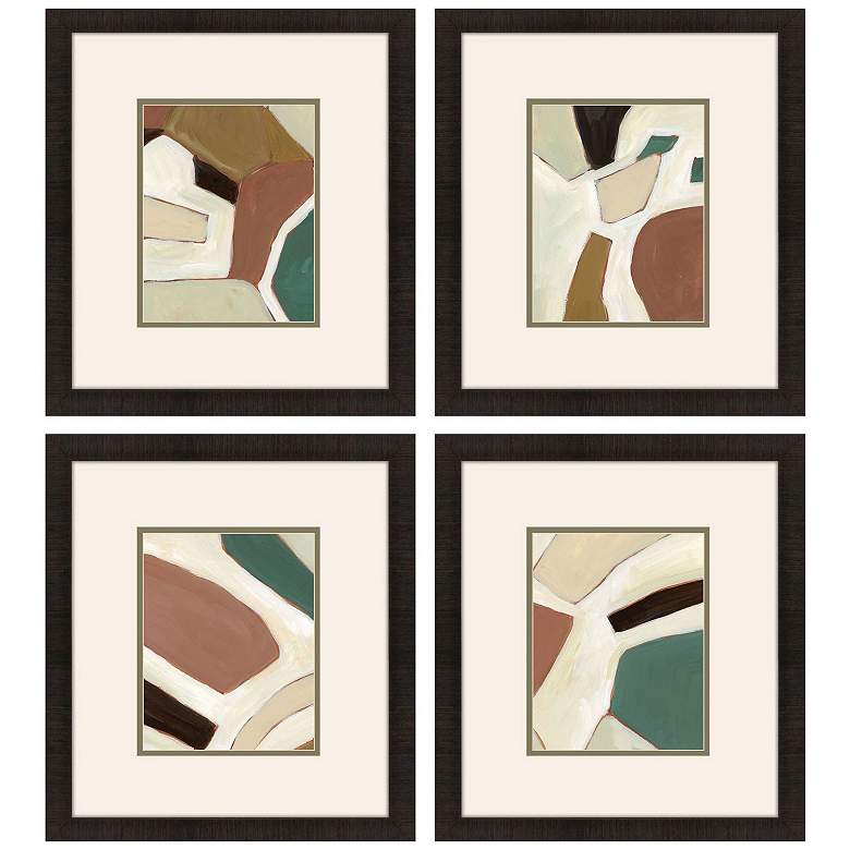 Image 1 Highland Hues 16"W x 18"H Framed Art Set of 4