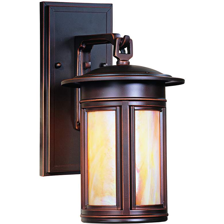 Image 1 Highland Park 12 3/4 inchH Oiled Bronze Outdoor Wall Light