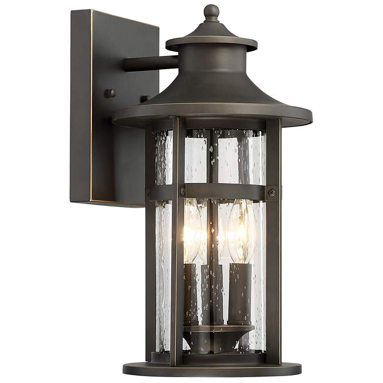 Image 1 Highland Ridge 15" High Bronze Outdoor Wall Light
