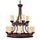 Highlands Collection 41" High Two Tier Round Chandelier