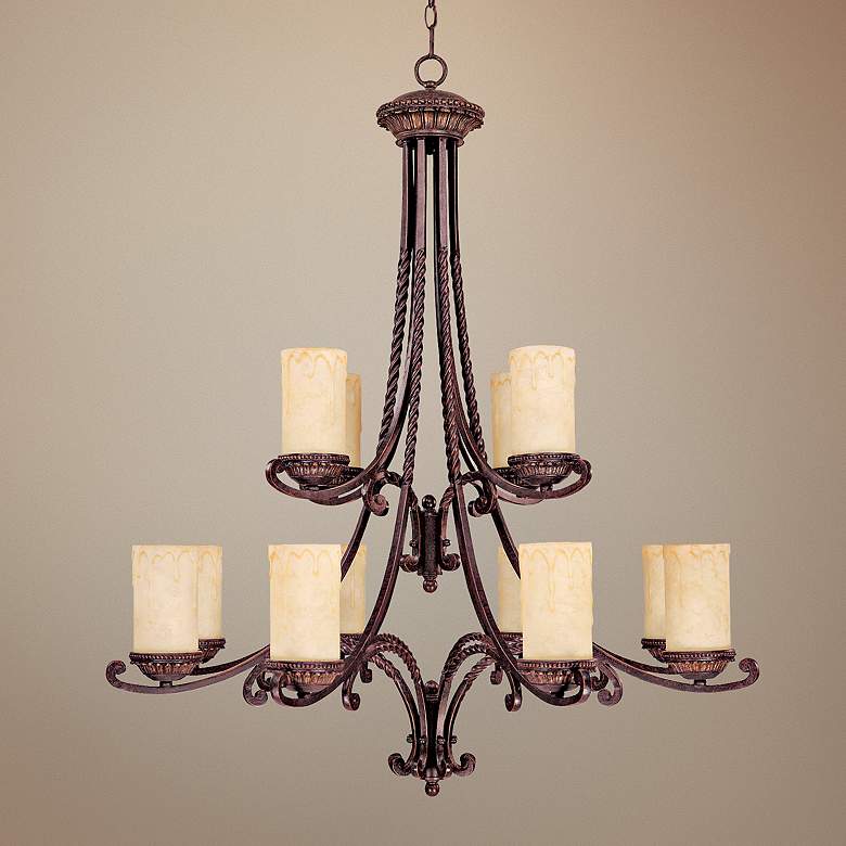 Image 1 Highlands Collection 44 inch High Two Tier Chandelier