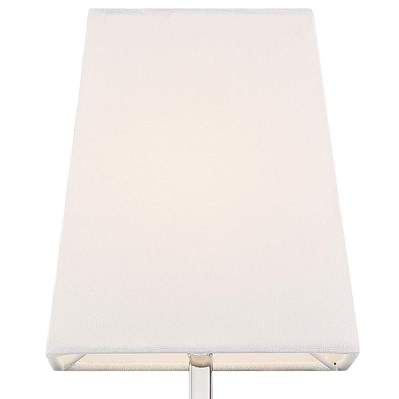 Image 2 Highline; 1 Light; Vanity; Polished Nickel Finish with White Linen Shade more views