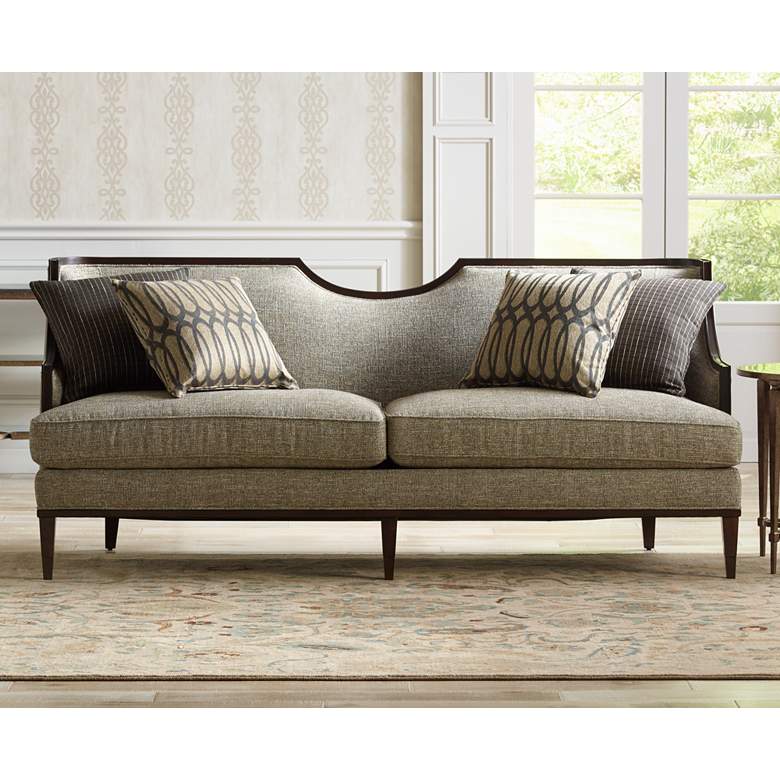Image 1 Highline Mineral Gray Upholstered Sofa