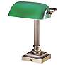 Hightower Antique Brass Banker Desk Lamp by House of Troy