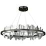 Hildene 38"W  Accented Circular Oil Rubbed Bronze Standard LED Pendant