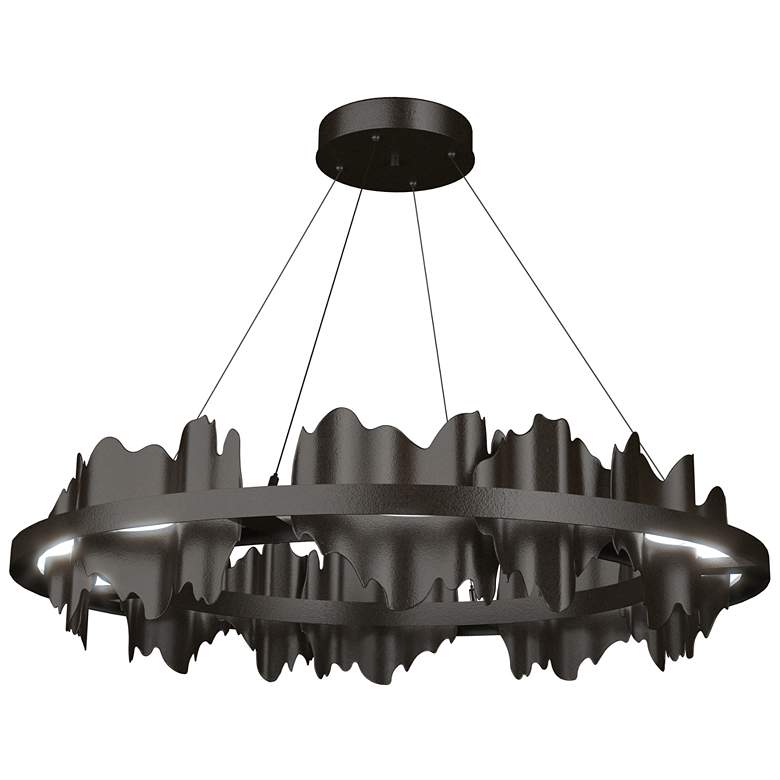 Image 1 Hildene 38"W Circular Oil Rubbed Bronze Standard LED Pendant