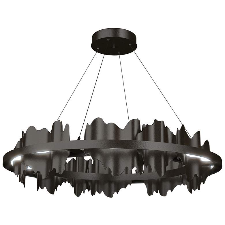 Image 1 Hildene 38 inchW Circular Oil Rubbed Bronze Standard LED Pendant