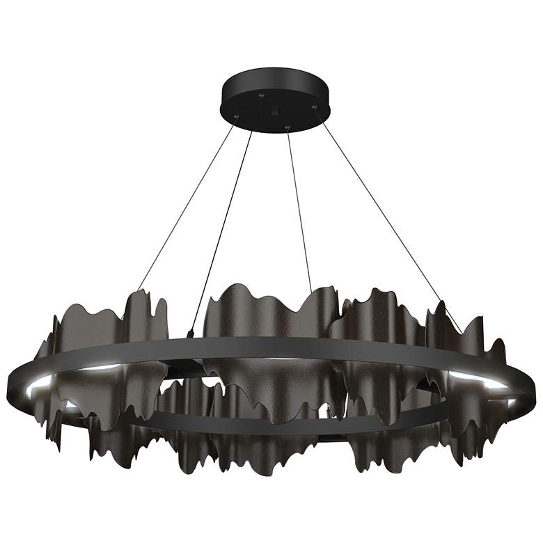 Image 1 Hildene 38"W Oil Rubbed Bronze Accented Circular Black Standard LED Pe