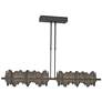 Hildene 51.9" Wide Large Black And Natural Iron LED Pendant