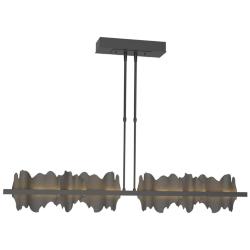 Hildene 51.9" Wide Large Black And Natural Iron LED Pendant
