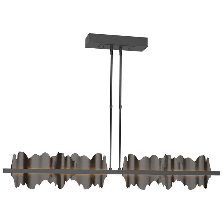 Image 1 Hildene 51.9" Wide Large Black And Oil Rubbed Bronze LED Pendant