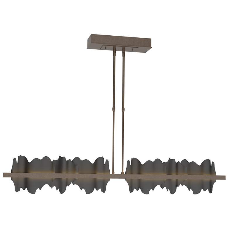 Image 1 Hildene 51.9" Wide Large Bronze And Black LED Pendant