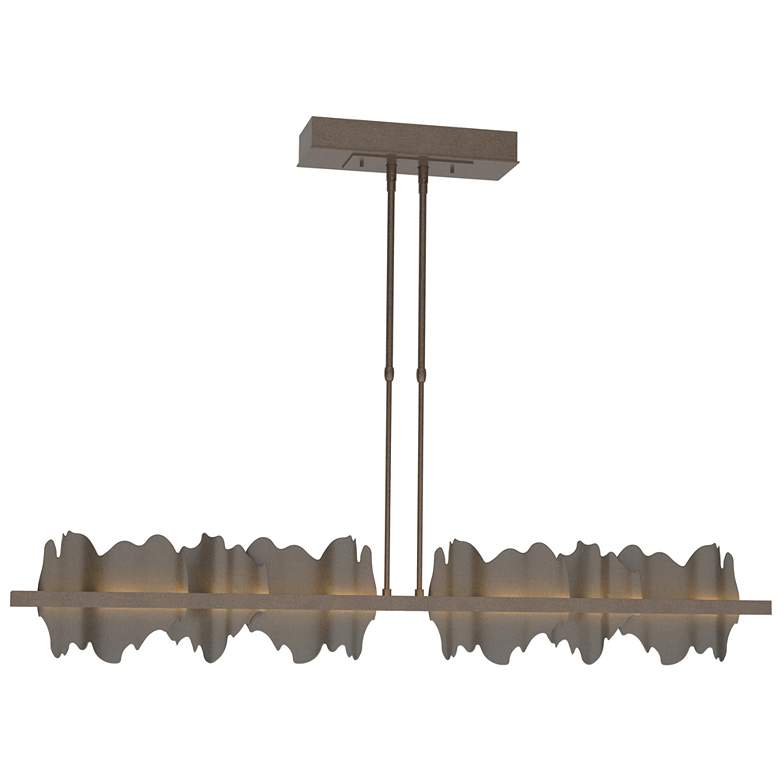 Image 1 Hildene 51.9" Wide Large Bronze And Dark Smoke LED Pendant