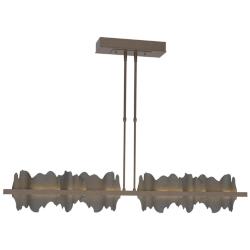 Hildene 51.9" Wide Large Bronze And Natural Iron LED Pendant