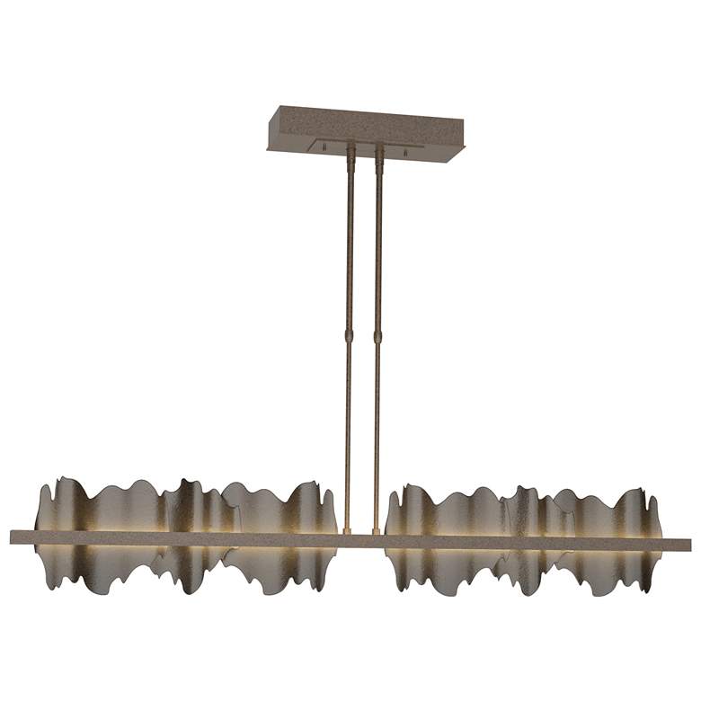 Image 1 Hildene 51.9" Wide Large Bronze And Oil Rubbed Bronze LED Pendant