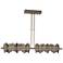 Hildene 51.9" Wide Large Bronze And Oil Rubbed Bronze LED Pendant