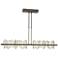 Hildene 51.9" Wide Large Bronze And Sterling LED Pendant
