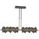 Hildene 51.9" Wide Large Dark Smoke And Natural Iron LED Pendant