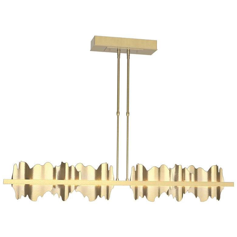 Image 1 Hildene 51.9" Wide Large Modern Brass And Modern Brass LED Pendant