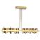 Hildene 51.9" Wide Large Modern Brass And Soft Gold LED Pendant