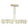 Hildene 51.9" Wide Large Modern Brass And Sterling LED Pendant